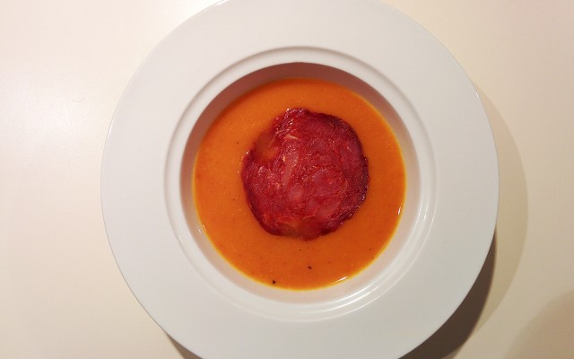 Recette de soupe de potiron au chorizo