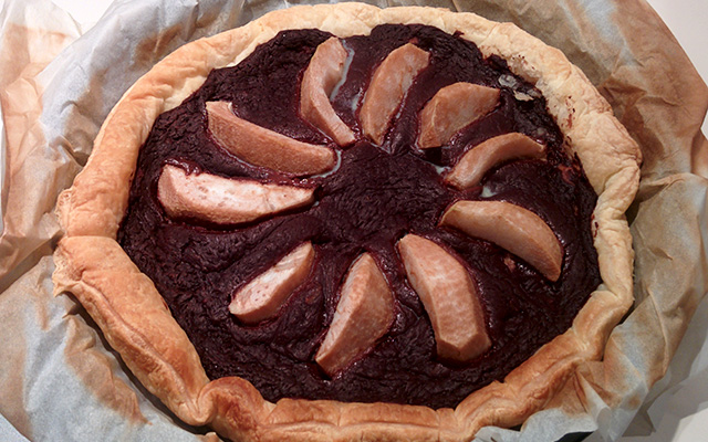 Recette de la tarte aux poires et au chocolat